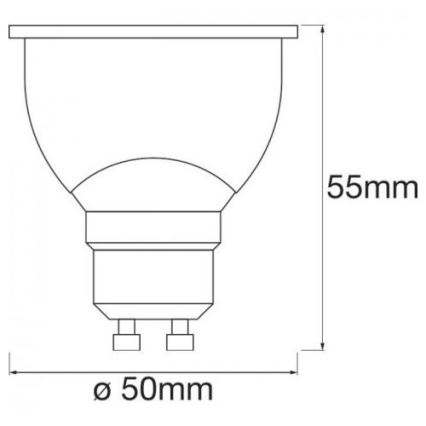 LED RGBW Dimmbare Glühbirne SMART+ GU10/5W/230V 2700K-6500K Wi-Fi - Ledvance