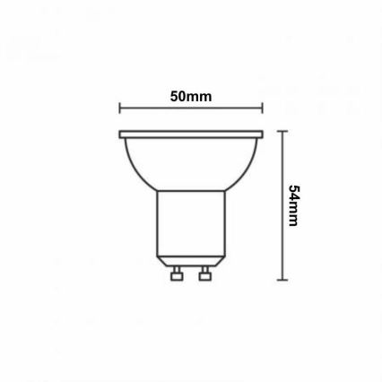 LED RGBW Dimmbar Lampe GU10/4,5W/230V 2700-6500K Wi-Fi Tuya