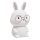 LED RGBW Dimmbare Kinder-Leuchte mit Touch-Funktion FLORKA LED/1W/5V USB 1200 mAh Hase weiß/grau