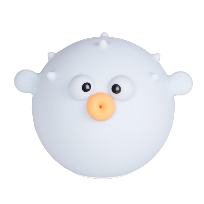 LED RGBW Dimmbare Kinder-Leuchte mit Touch-Funktion HELI LED/1W/5V USB 1200 mAh Fisch blau