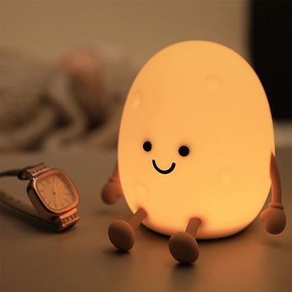 LED RGBW Dimmbare Kinder-Leuchte mit Touch-Funktion POTATO LED/2W/5V USB 1200 mAh Kartoffel
