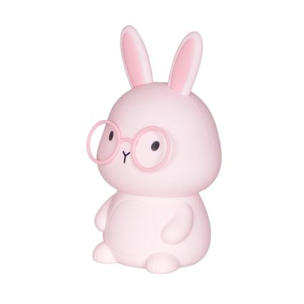 LED RGBW Dimmbares Kinder-Touch-Licht FLORKA LED/1W/5V USB 1200 mAh Hase Rosa