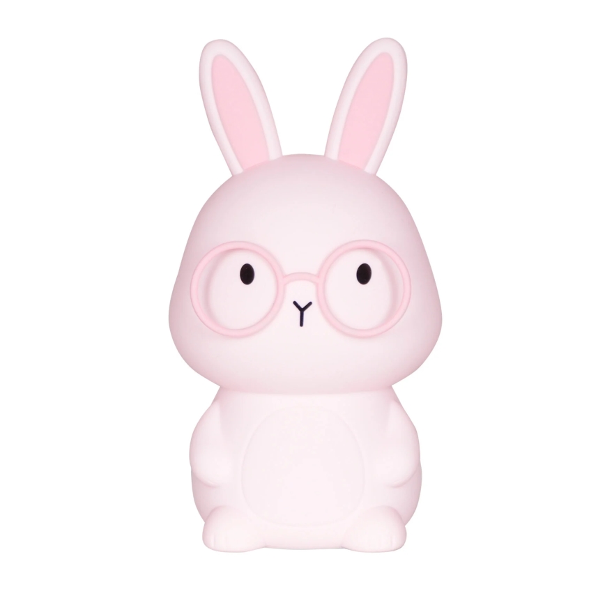 LED RGBW Dimmbares Kinder-Touch-Licht FLORKA LED/1W/5V USB 1200 mAh Hase Rosa