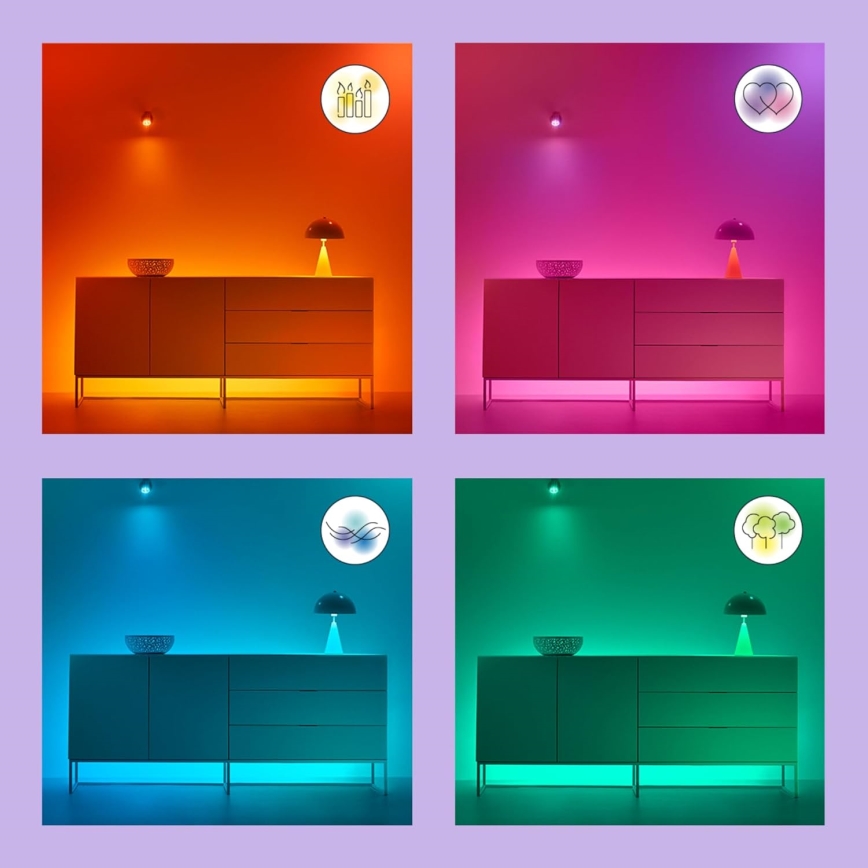 LED RGBW dimmbare Lampe A80 E27/18,5W/230V 2200-6500K CRI 90 Wi-Fi - WiZ