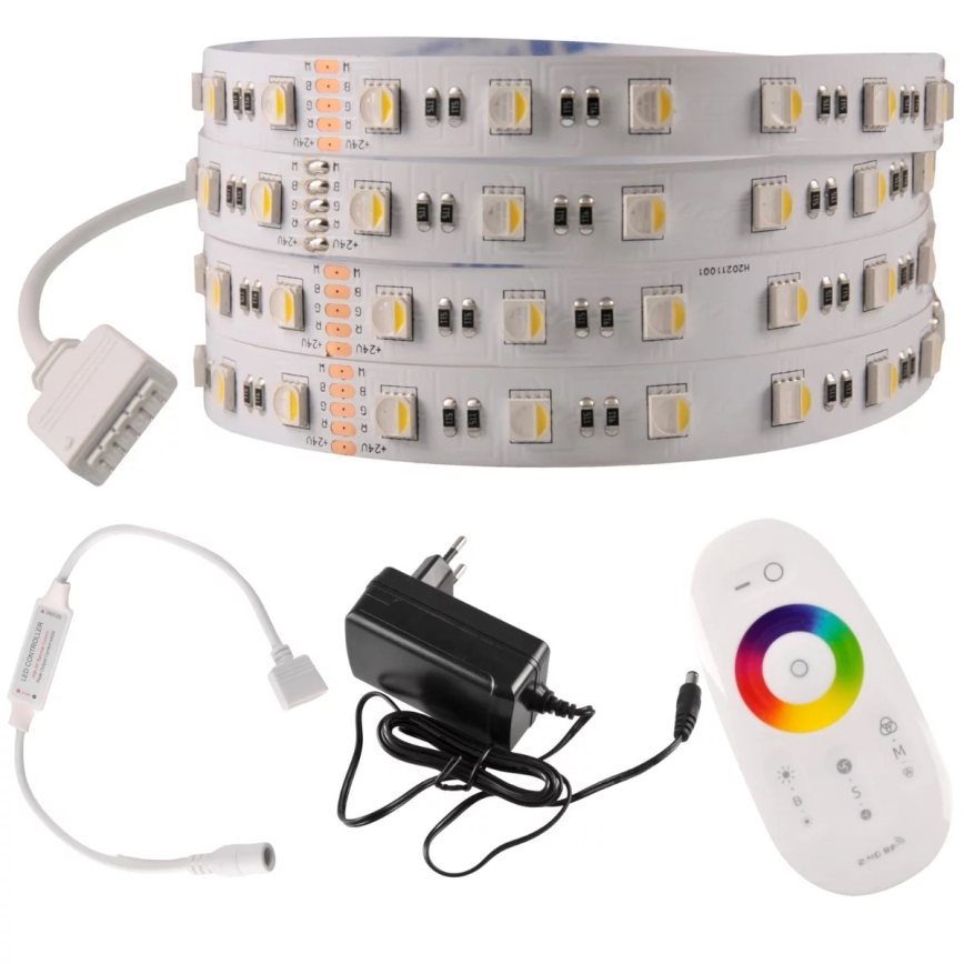 LED RGBW Dimmbare Leiste 3m LED/22W/24/230V + Fernbedienung