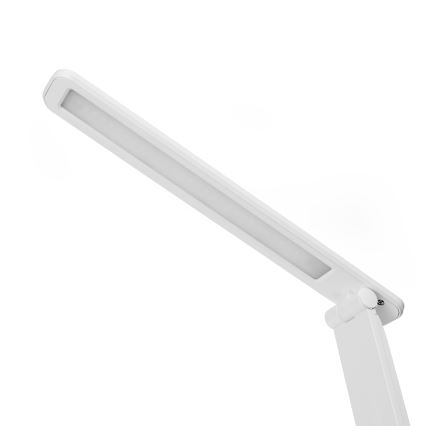 LED RGBW Dimmbare Tischleuchte mit Touch-Funktion und kabelloser Aufladung, Anzeige und USB-Anschluss MAGNUS LED/6W/5V 3000-6500K weiß