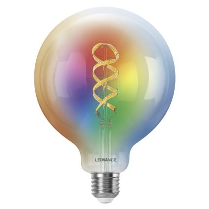 LED RGBW dimmbare SMART+ FILAMENT Glühbirne E27/4,8W/230V 2700-6500K Wi-Fi - Ledvance