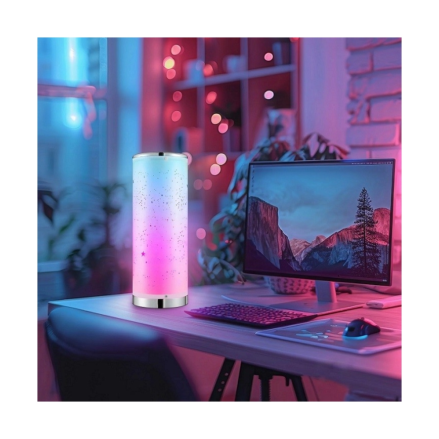 LED RGBW dimmbare Tischlampe STELLA MINI LED/5W/5V + Fernbedienung