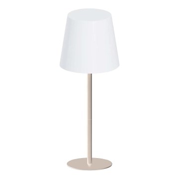 LED RGBW dimmbare Touch-Tischleuchte für den Außenbereich LUCIA LED/2W/5V 1800/2700/6500K 3600 mAh IP44 beige