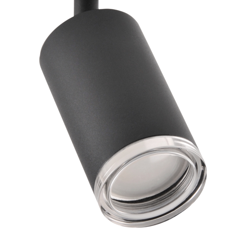 LED RGBW dimmbarer Badezimmer-Einbaustrahler TURYN 3xGU10/4,8W/230V 3000K IP44 schwarz + Fernbedienung