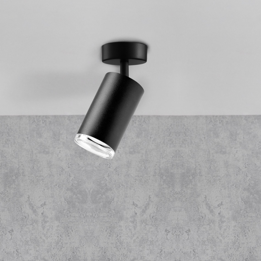 LED RGBW dimmbarer Badezimmer-Spot TURYN 1xGU10/4,8W/230V 3000K IP44 schwarz + Fernbedienung