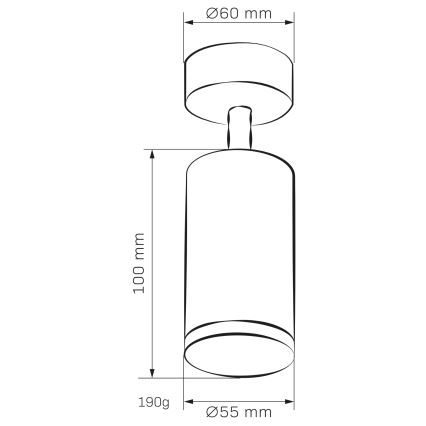 LED RGBW dimmbarer Badezimmer-Spot TURYN 1xGU10/4,8W/230V 3000K IP44 schwarz + Fernbedienung