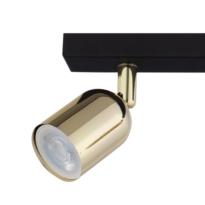LED RGBW Dimmbarer Deckenspot TOP 2xGU10/6,5W/230V 2700-6500K schwarz/gold