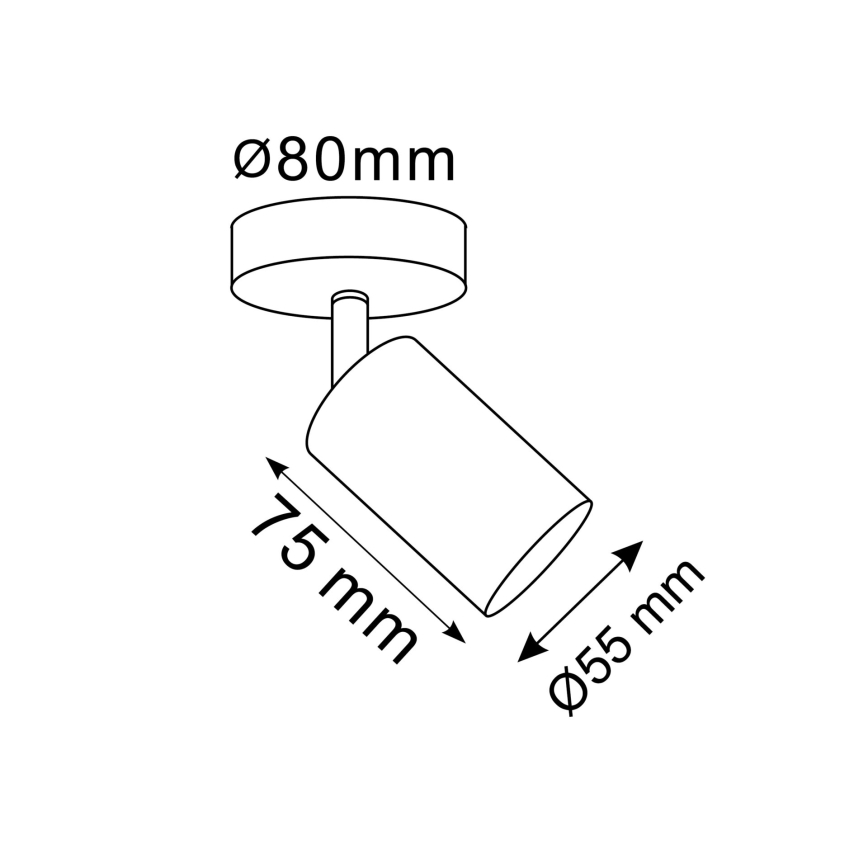 LED RGBW dimmbarer Wandstrahler GOLDI 1xGU10/6W/230V 3000K goldfarben + Fernbedienung