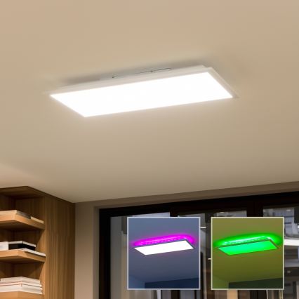 LED RGBW dimmbares Aufputz-LED-Panel LED/22W/230V 2700-6500K 29,5x59,5 cm + Fernbedienung