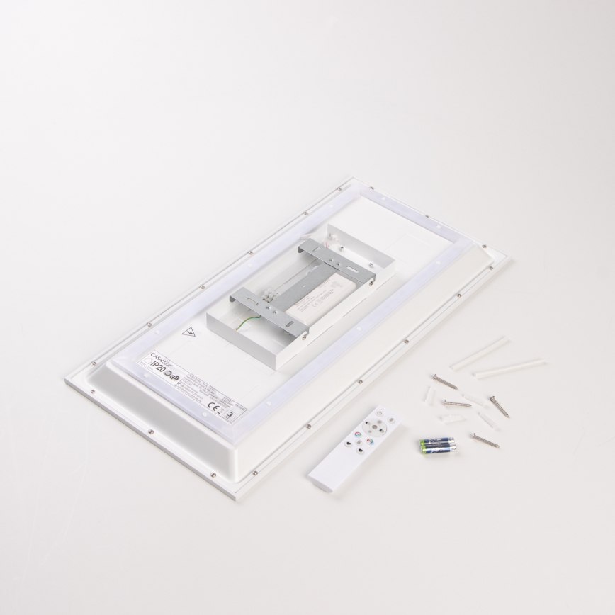 LED RGBW dimmbares Aufputz-LED-Panel LED/22W/230V 2700-6500K 29,5x59,5 cm + Fernbedienung
