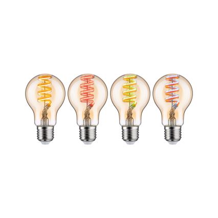 LED RGBW dimmbares FILAMENT-Leuchtmittel E27/6,3W/230V 2200-6500K - Paulmann 29156