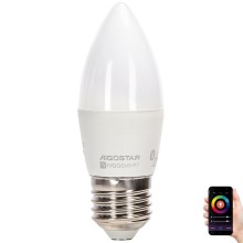 LED-RGBW-Glühbirne C37 E27/6,5W/230V 2700-6500K - Aigostar