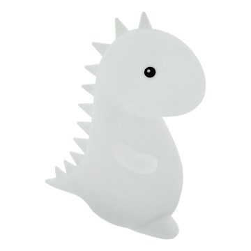 LED RGBW Kinder-Touchlampe LED/1W/5V USB 1200 mAh Dinosaurier