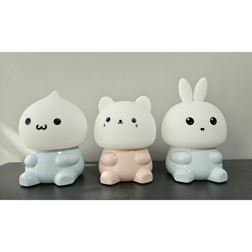 LED RGBW Kinder-Touchlampe LED/1W/5V USB 1200 mAh Hase