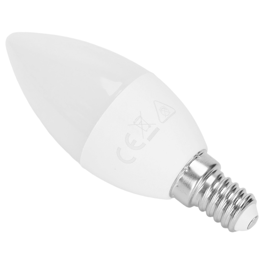 LED RGBW Glühbirne C37 E14/4,8W/230V 3000K + Fernbedienung - Aigostar