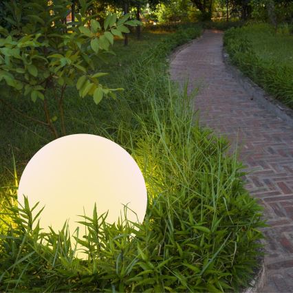 LED RGBW Solarlampe BALL LED/1,2V d 30 cm IP65 + Fernbedienung