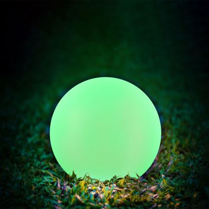 LED RGBW Solarlampe BALL LED/1,2V d 30 cm IP65 + Fernbedienung