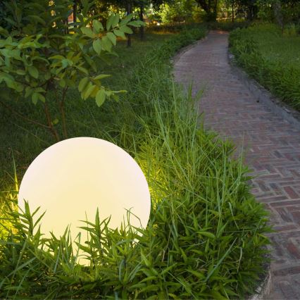 LED-RGBW-Solarleuchte BALL LED/3,2V d 20 cm IP65 + Fernbedienung