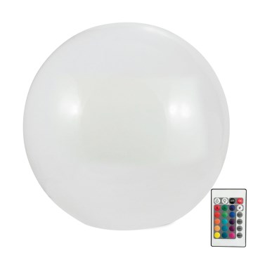 LED RGBW Solarleuchte BALL LED/3,7V 1500 mAh Ø 40 cm IP65 + Fernbedienung
