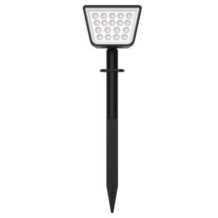 LED RGBW Solarleuchte mit Sensor LED/3,7V IP54 1200 mAh schwarz