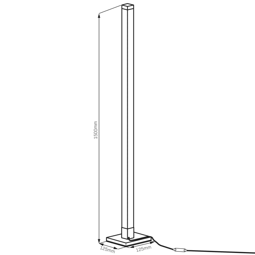 LED RGBW dimmbare Stehlampe MAGICAL LED/7W/230V + Fernbedienung
