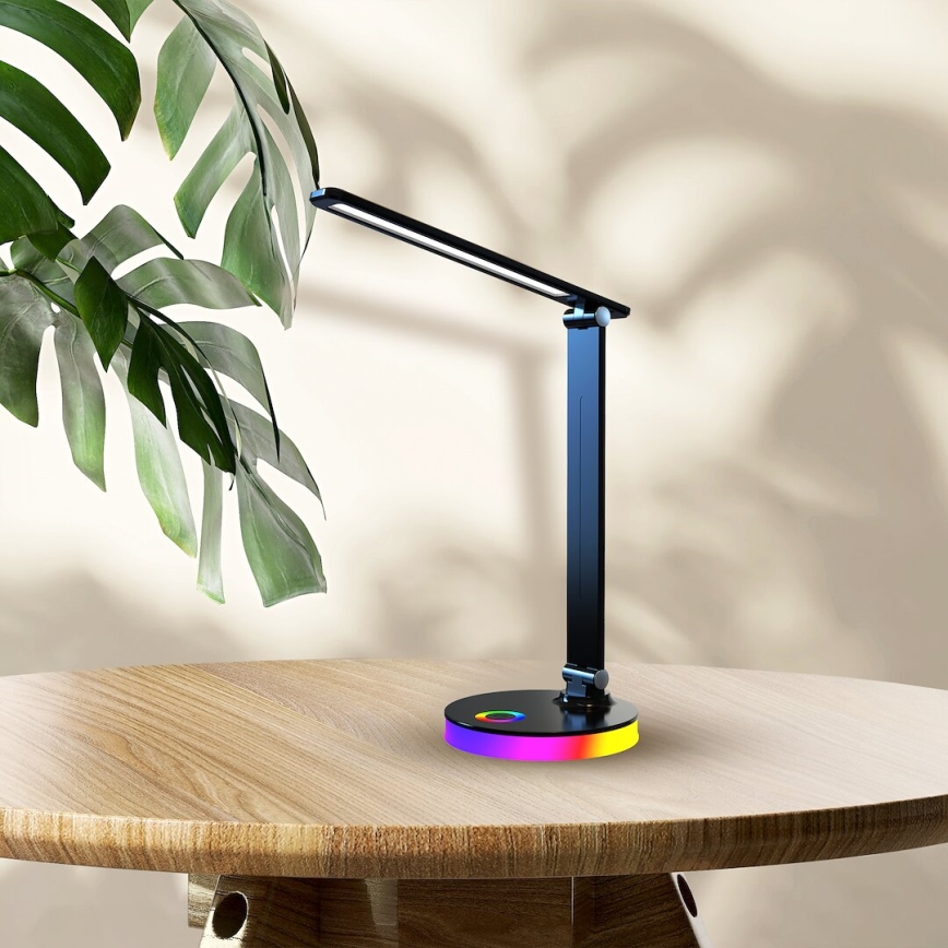 LED-RGBW-Tischleuchte BRUNO LED/5W/5V 3000/4500/6000K schwarz