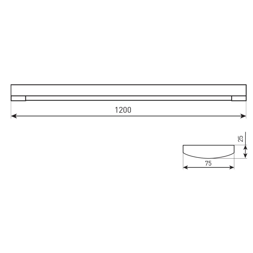 Dimmbare LED-Linearleuchte DAISY RIBBON LED/20/30/40W/230V 3000/4300/6500K 120 cm weiß