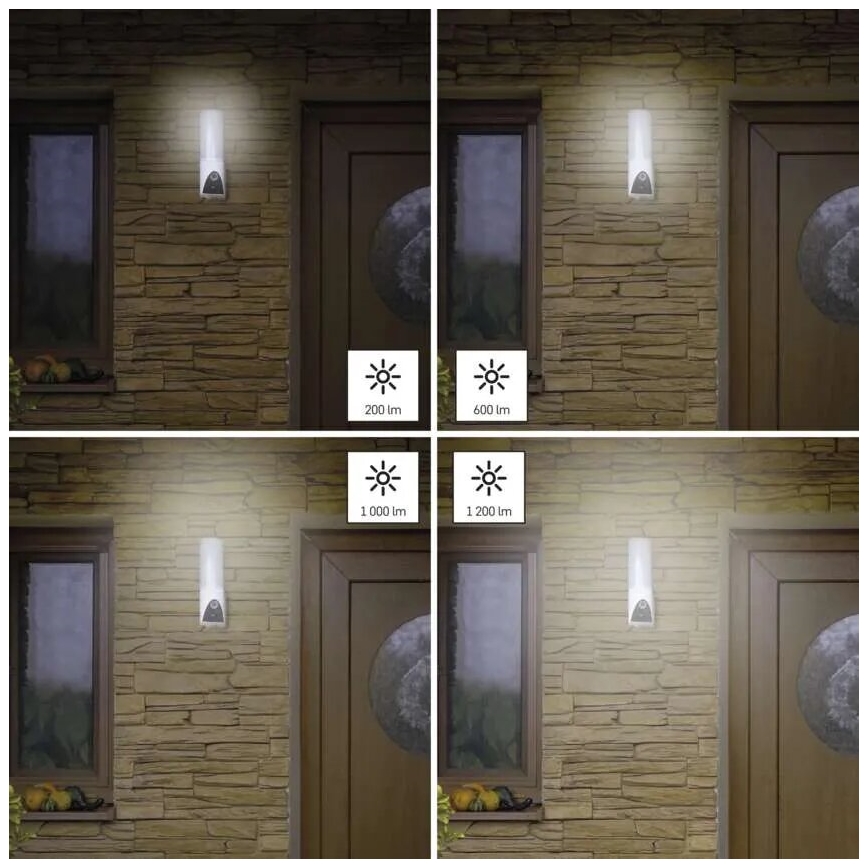 LED-Smart-Kamera mit Leuchte für den Outdoor-Bereich GoSmart LED/12W/230V IP65 Wi-Fi Tuya weiß