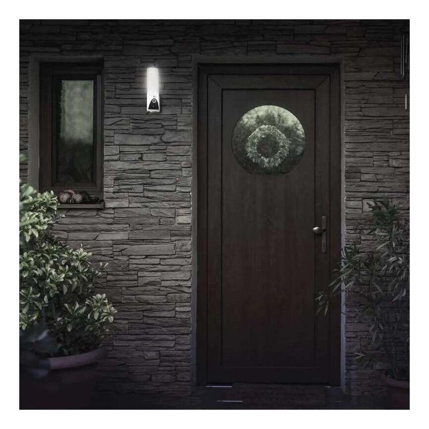 LED-Smart-Kamera mit Leuchte für den Outdoor-Bereich GoSmart LED/12W/230V IP65 Wi-Fi Tuya weiß
