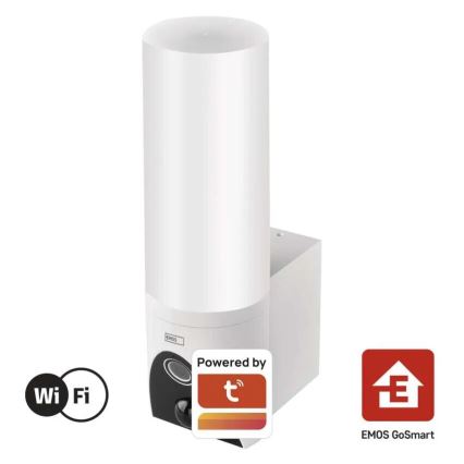 LED-Smart-Kamera mit Leuchte für den Outdoor-Bereich GoSmart LED/12W/230V IP65 Wi-Fi Tuya weiß