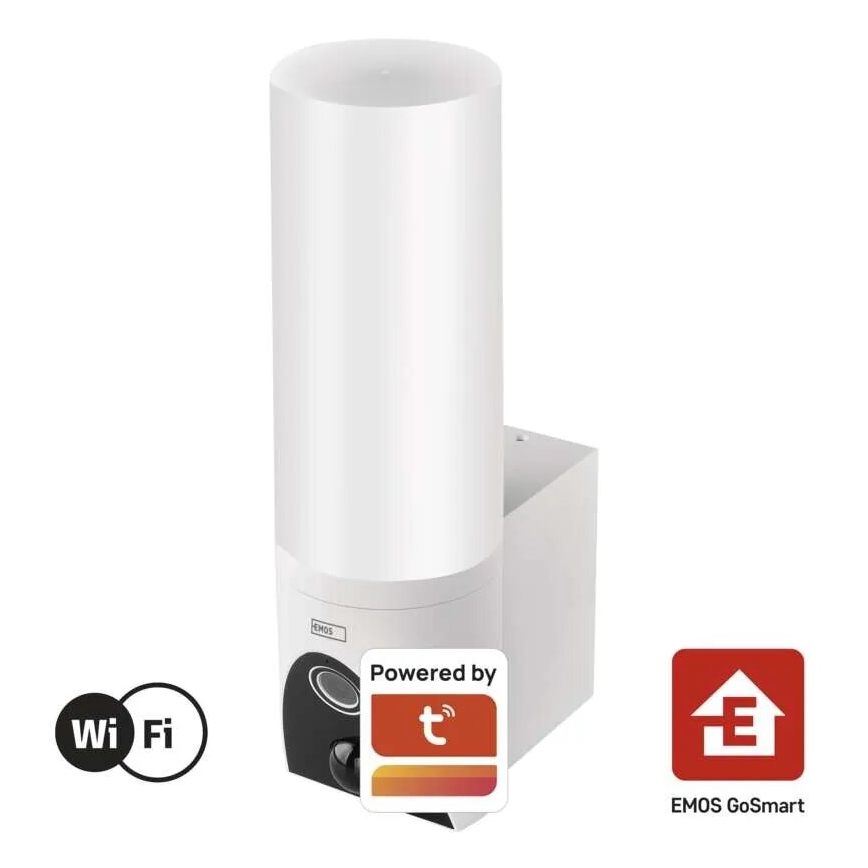 LED-Smart-Kamera mit Leuchte für den Outdoor-Bereich GoSmart LED/12W/230V IP65 Wi-Fi Tuya weiß