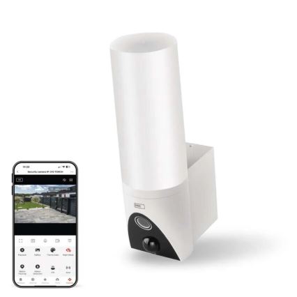 LED-Smart-Kamera mit Leuchte für den Outdoor-Bereich GoSmart LED/12W/230V IP65 Wi-Fi Tuya weiß