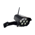LED Solar-Attrappe einer Sicherheitskamera mit Sensor LED/3,7V 1200 mAh IP44 schwarz + Fernbedienung