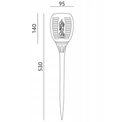 LED-Solar-Außenleuchte SPARKLE LED/0,12W/1,2V IP44