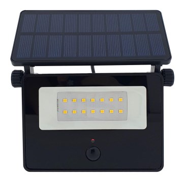 LED Solar-Außenstrahler mit Sensor LED/2W/3,7V 4200K 1800 mAh IP44