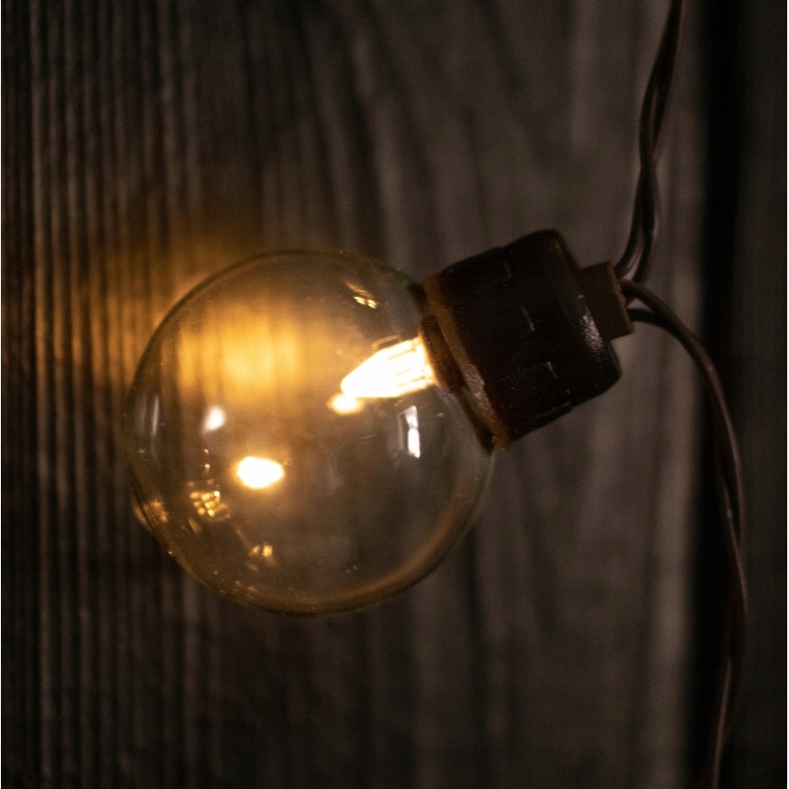 LED-Solar-Dekorationslichterkette 30 LEDs/8 Funktionen 500 mAh 10,6 m IP67 Warmweiß