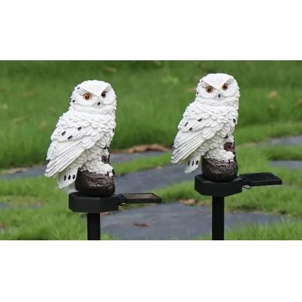 LED-Solar-Dekorationsleuchte mit Sensor 6xLED/1,2V 3000K 40 cm 600 mAh IP44 Eule