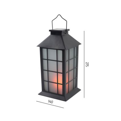 LED-Solar-Hängeleuchte mit Sensor CANDELIO MILKY LED/1xAA 1600K IP44 200 mAh