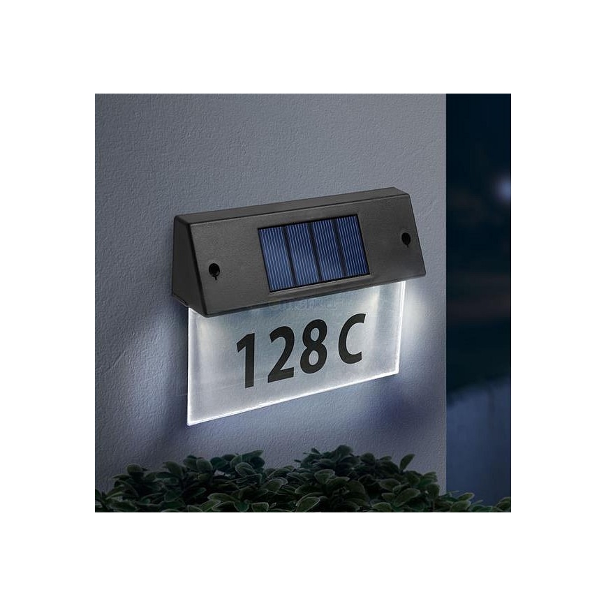 LED-Solar-Hausnummer LED/1,2V/600 mAh IP44