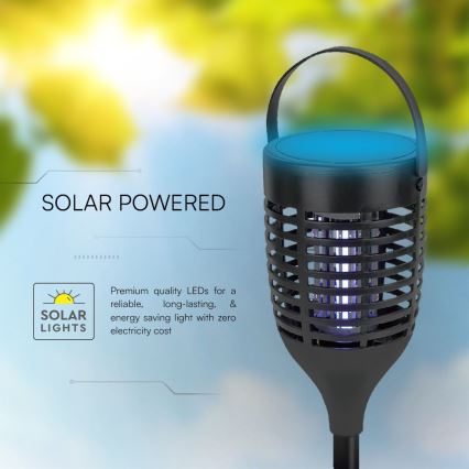 LED Solar-Insektenfänger 3in1 LED/1,3W/3,7V IP24 20 m² 2200 mAh