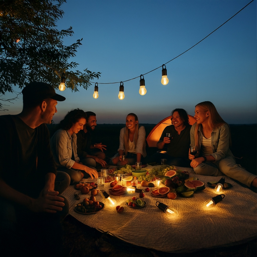 LED-Solar-Ladeleuchte LUMINA LUMO, LED/USB, 300 mAh, schwarz