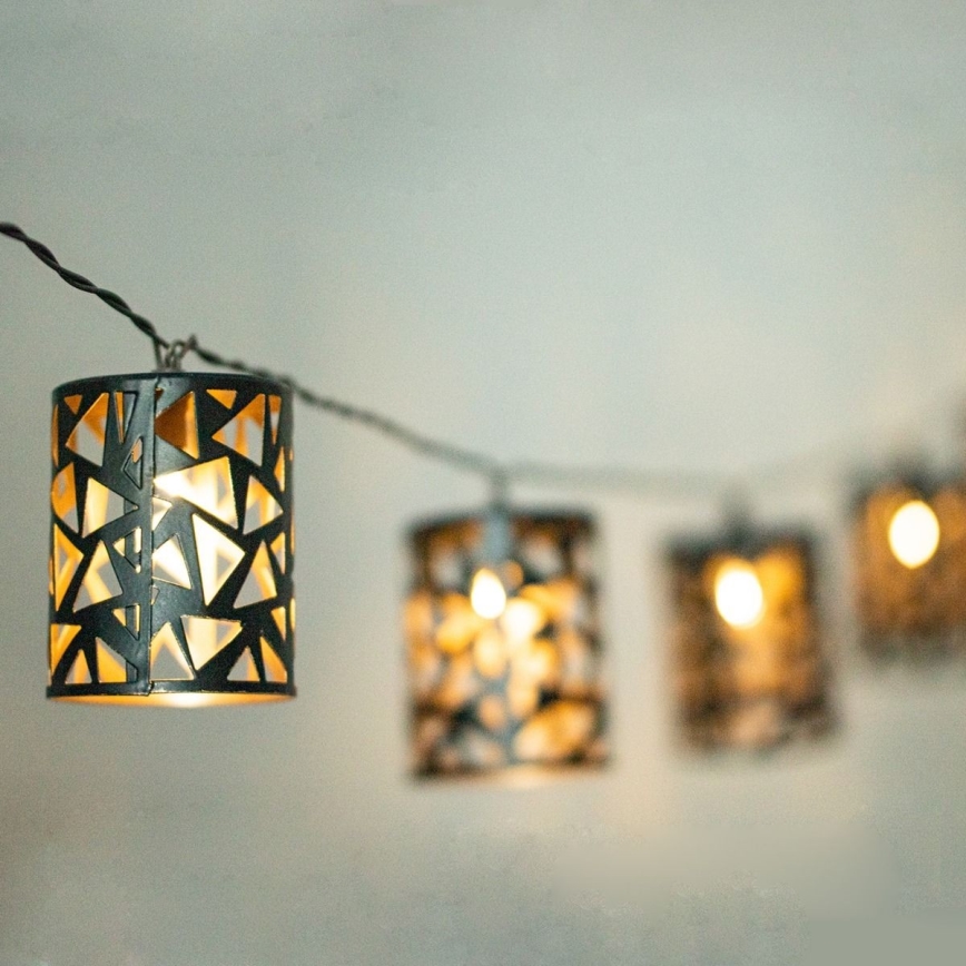 LED Solar-Lichterkette 10xE12/3,65m 600 mAh IP44 warmweiß