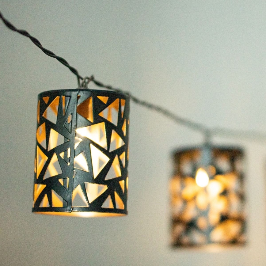 LED Solar-Lichterkette 10xE12/3,65m 600 mAh IP44 warmweiß