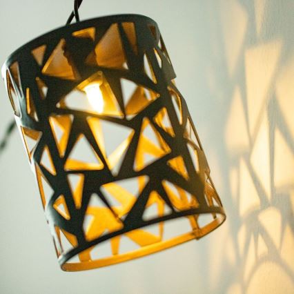 LED Solar-Lichterkette 10xE12/3,65m 600 mAh IP44 warmweiß